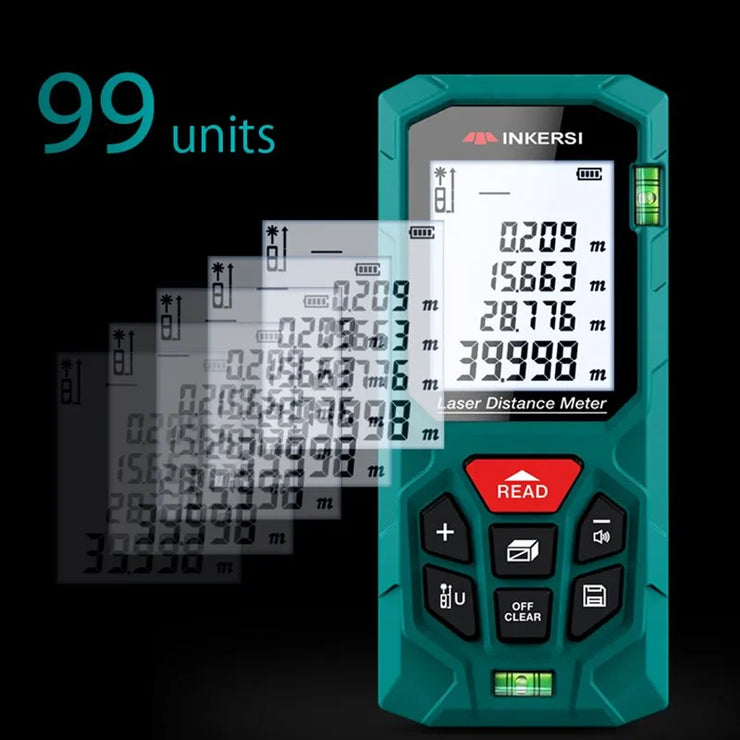Precision Laser Distance Meter with Multiple Measurement Features - 40M to 120M