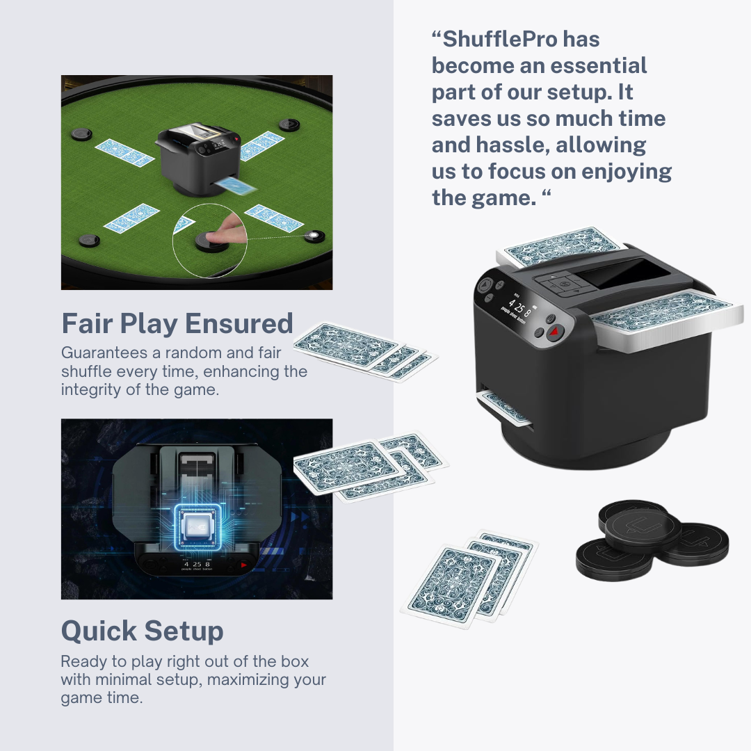 ShufflePro™: The Ultimate Automatic Card Shuffler and Dealer
