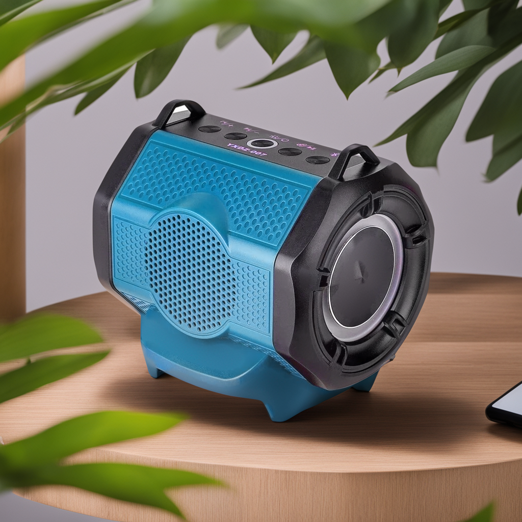 Bluetooth Speaker for Power Tools - Compatible with 18V Li-ion Batteries