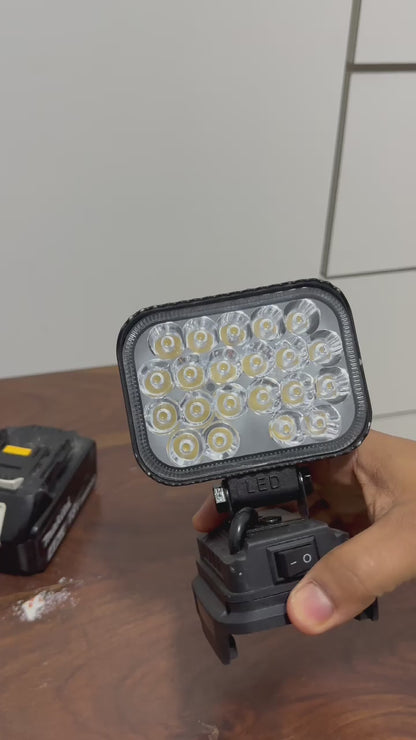 Versatile LED Work Light for Makita 18V Li-ion Batteries