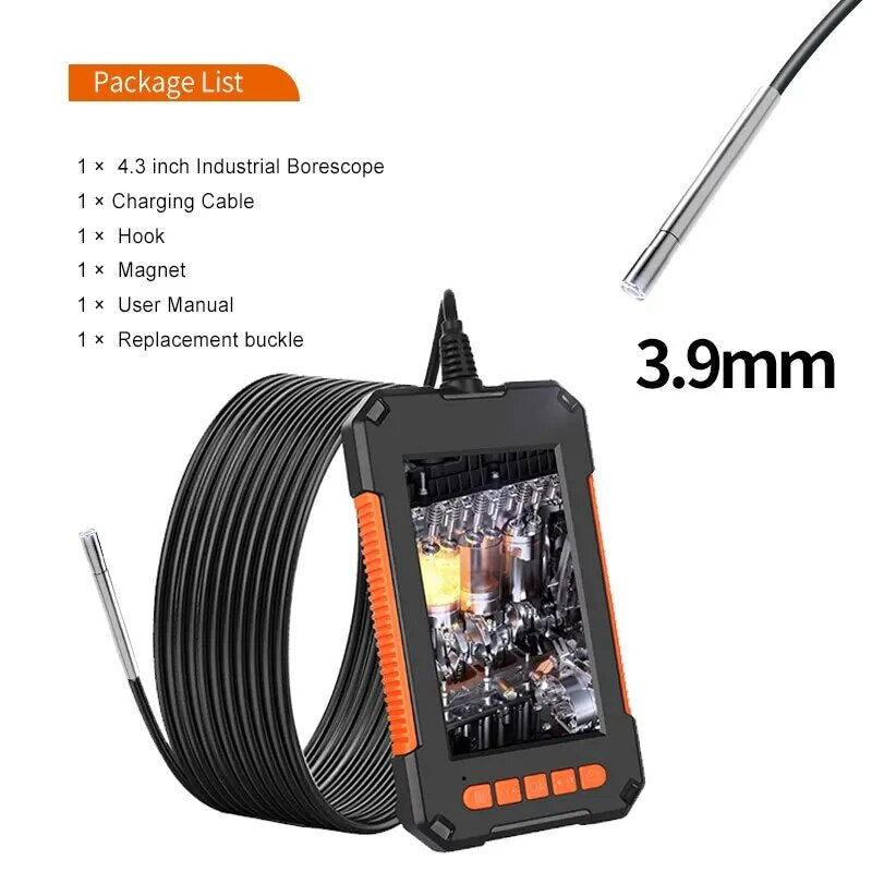 1080P Industrial Endoscope Camera with Dual Lens